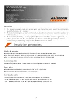 Raisecom ISCOM6820-GP Quick Installation Manual предпросмотр