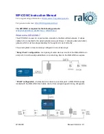 rako WP-CONC Instruction Manual preview