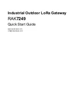 RAKwireless RAK7249 Quick Start Manual preview