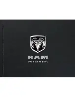 RAM 2013 1500 Tradesman REG User Manual preview