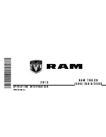 RAM 2015 1500 Operating Information Manual предпросмотр