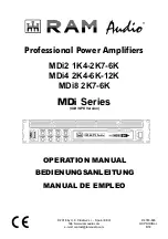 RAM MDi Series Operation Manual preview