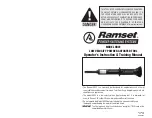 Предварительный просмотр 1 страницы RAMSET HD22 Operator Instructions Manual