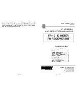 Предварительный просмотр 3 страницы Ramsey Electronics FR-10 Assembly And Instruction Manual
