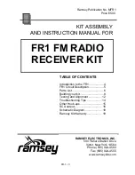 Предварительный просмотр 3 страницы Ramsey Electronics FR1 Assembly And Instruction Manual