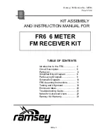 Preview for 3 page of Ramsey Electronics FR6 User Manual