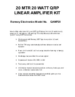Ramsey Electronics QAMP20 User Manual preview