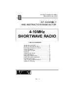 Предварительный просмотр 3 страницы Ramsey Electronics SR-1 Instruction Manual