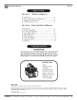 Preview for 2 page of Ramteq DV SERIES Operator'S Manual