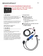 Preview for 1 page of Rand McNally OBDII Installation Instructions