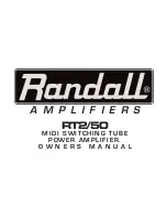 Randall RT50H Owner'S Manual preview