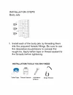 Preview for 6 page of Randolph Morris TRANQUIL RAINFALL RMAS-3TSQ-SQH-HSSQ-6BSQ-S Installation Manual