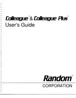 Preview for 1 page of Random Colleague User Manual