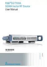 R&S SGT100A User Manual предпросмотр
