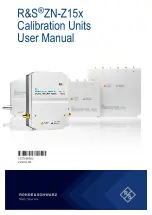 R&S ZN-Z15 Series User Manual preview