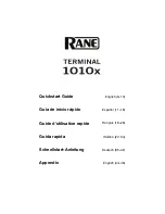 Rane 1010X Quick Start Manuals preview