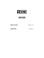 Rane AD22S User Manual предпросмотр