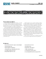 Preview for 1 page of Rane DC 24 Datasheet