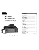 Ranger Communications RCI-2950DX Owner'S Manual preview