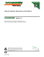 Ransomes Matador 71 Safety And Operation/Maintenance And Parts Manual preview
