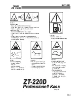 Preview for 44 page of Ransomes ZT220D W/61 Operation Manual