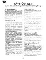 Предварительный просмотр 16 страницы Rapid 553 Instructions For Use Manual