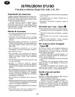 Предварительный просмотр 20 страницы Rapid 553 Instructions For Use Manual