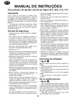 Предварительный просмотр 22 страницы Rapid 553 Instructions For Use Manual