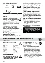 Preview for 46 page of Rapid EG360 Operating Instructions Manual