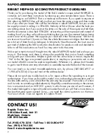 Preview for 2 page of Rapido Trains F40PH-2D Operator'S Manual