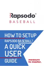 Rapsodo Baseball Quick User Manual предпросмотр