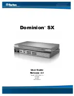 Raritan DOMINION SX - User Manual предпросмотр