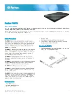 Preview for 1 page of Raritan PX3TS Quick Setup Manual