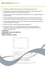 Preview for 4 page of RASHA PROFESSIONAL Blade Quick User Manual