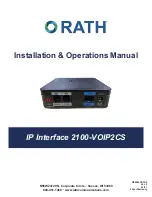 Rath 2100-VOIP2CS Installation & Operation Manual preview