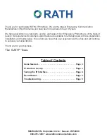 Предварительный просмотр 2 страницы Rath 2100-VOIP2CS Installation & Operation Manual