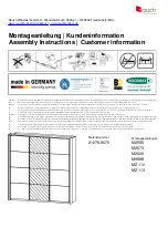 Preview for 1 page of Rauch M2555 Assembly Instructions, Customer Information