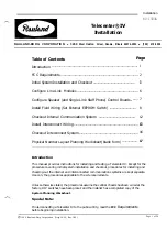 Rauland-Borg Telecenter IV Installation Manual preview