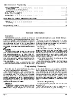 Preview for 2 page of rauland 2524 ChronoCom Programming Manual