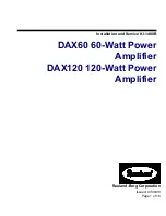 rauland DAX60 Installation And Service preview