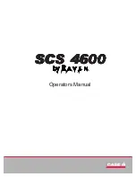 Предварительный просмотр 1 страницы Raven SCS 4600 Operator'S Manual
