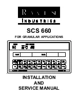 Raven SCS 660 Installation And Service Manual preview