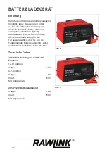 Preview for 22 page of RAWLINK 20516 Instruction Manual