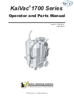 Rawlins KaiVac 1700 Series Operator And Parts Manual preview