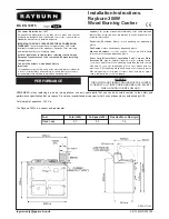 Rayburn 300W Installation Instructions Manual preview