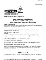 Rayburn Cookmaster 300K User Instructions preview