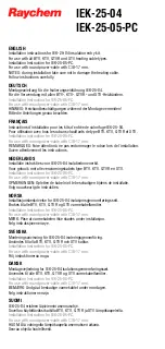 Preview for 2 page of Raychem IEK-25-04 Installation Instructions Manual