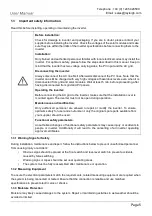 Preview for 5 page of Rayleigh Instruments RI-ENERGYFLOW-MODULAR Series User Manual