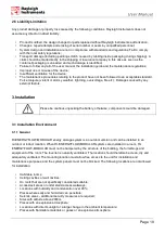 Preview for 18 page of Rayleigh Instruments RI-ENERGYFLOW-MODULAR Series User Manual