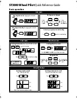 Предварительный просмотр 2 страницы Raymarine Autohelm ST3000 Quick Reference Manual